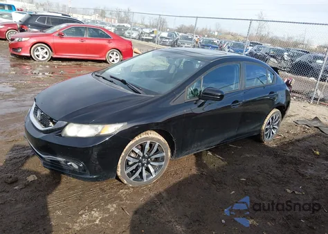 2015 Honda Civic Ex-L из США, поврежденный, VIN 2HGFB2F95FH539757